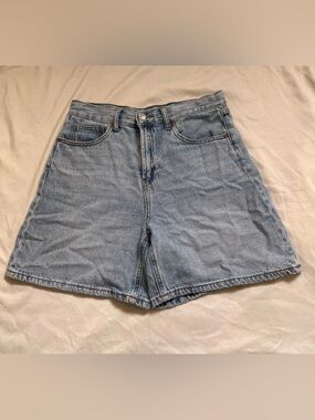 Rewash Light Blue High-Rise Denim Shorts
